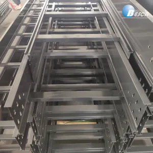 Besca Disesuaikan Ukuran 300Mm Aluminium Paduan Kabel Ladder Rak Nampan