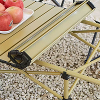 Table pliante robuste et portable pour l'extérieur, en aluminium léger, pliable, pour barbecue, pique-nique, camping