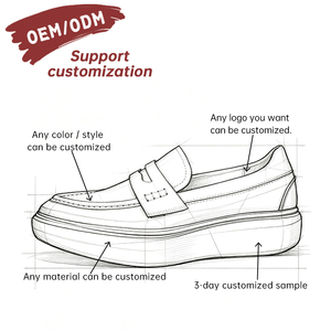 Mocasines de Lujo de Piel Genuina de Vacuno con Suela de Plataforma Chevron y Punta Esculpida, Diseño Vanguardista - Product Image 2