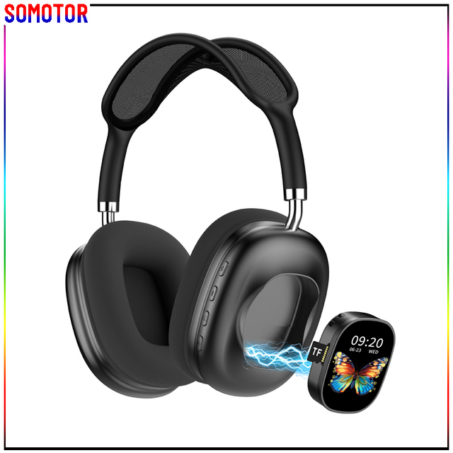 New Detachable Touch Screen Headphone Support Timing Flashlight Calculator Calling Sepatable Speaker Design Casco De Audio