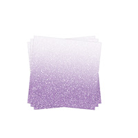 Ensemble de vaisselle de fête à paillettes dégradées violettes - Assiettes, gobelets, serviettes et couverts jetables pour anniversaire, mariage, décoration de baby shower