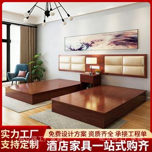 Yangpinhui Hotel Bed Conventional Size Panel Material For Guest Room And Apartment Use - Product Image 5