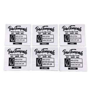 <strong>Iron</strong> <strong>on</strong> Straight Cut Woven <strong>Labels</strong> Size <strong>Label</strong> Garment Tagsfor <strong>Clothing</strong> - Product Image 6