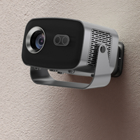 Mini projecteur V100 Android portable 720P 220ANSI Home Cinéma WiFi Écran extérieur Projecteur LED intelligent Affichage 200 pouces