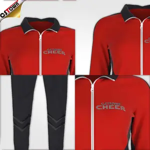 Custom Design Cheerleading Jacket Women Polyester Cheer And Dance Warm Up Jackets Custom Cheer Jackets