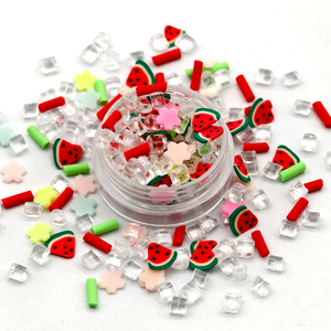 Số lượng lớn <span class=keywords><strong>polymer</strong></span> đất sét lát trái cây dưa hấu Dâu Tây chanh rắc DIY Slime mix mềm gốm Nail Art trang trí DIY Craft - Product Image 1
