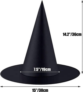 Moda personalizada Halloween <span class=keywords><strong>bruja</strong></span> <span class=keywords><strong>sombrero</strong></span> gigante brujas <span class=keywords><strong>sombrero</strong></span> para niños - Product Image 5