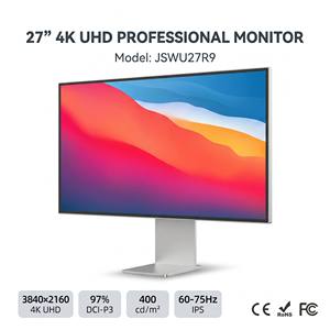 Monitor 4K de 27 Pulgadas UHD con Contraste de 2000:1, 75Hz, HDMI, DP, USB-C, Pantalla Multi-Ventana para Productividad en Oficinas Empresariales, Precio de Fábrica - Product Image 1