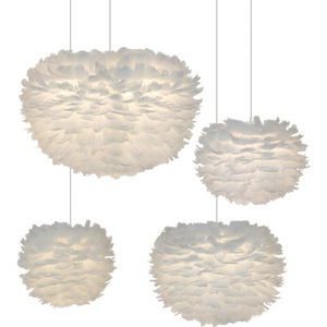 <span class=keywords><strong>Lustre</strong></span> en plumes blanches de style nordique, art créatif, éclairage pour enfants, <span class=keywords><strong>chambre</strong></span> à coucher, salle à manger, art moderne, <span class=keywords><strong>lustre</strong></span> créatif - Product Image 4