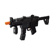 Mould King 14001S Arme militaire technique de la Seconde Guerre mondiale Allemagne MP5 Fusil mitrailleur pistolet tirant des billes en briques, modèle de construction