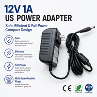 Adaptateur secteur mural CE AC/DC 3V 5V 9V 12V 15V 18V 24V 48V 500mA 1A 2A 3A pour serrure intelligente, routeur, CCTV, NVR