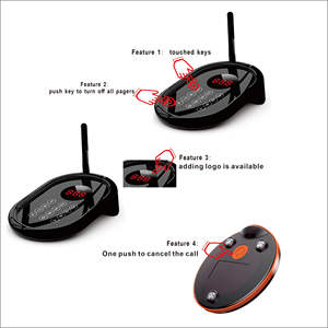 Sistema <span class=keywords><strong>de</strong></span> paginación inalámbrico a prueba <span class=keywords><strong>de</strong></span> agua posavasos buscapersonas zumbador cola llamada para restaurante para llamar <span class=keywords><strong>al</strong></span> <span class=keywords><strong>cliente</strong></span> que recoge alimentos - Product Image 3