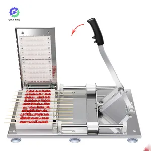 Factory Price Manual Meat Skewer Machine Satay Meat Skewer Machine Mutton Threading Machine