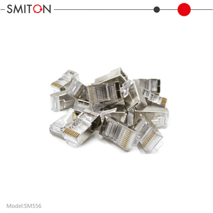 Connecteur de câble réseau RJ45 RJ48 RJ50 CAT5e 10P10C FTP <span class=keywords><strong>Ethernet</strong></span> modulaire Crystal Plug 10 broches - Product Image 4