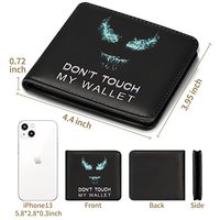 Dompet Wanita Kulit PU Berkualitas Tinggi, Desain Kartun Keren, Penutup Ritsleting, Tahan Air, Dompet Koin Lucu untuk Anak-anak dan Remaja Laki-laki