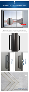 Eloyd Modern OPK Puerta Corredera de Aluminio Insonorizada Ahorro de Energía Vidrio Templado Impermeable Diseño Gráfico Jardín Interior - Product Image 5
