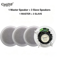 Ensemble de haut-parleurs de plafond Bluetooth coaxiaux de 6,5 pouces avec tweeter et woofer, sans amplificateur supplémentaire nécessaire pour le home cinéma et les magasins de détail