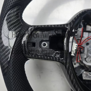 Volant de direction LED en cuir perforé en fibre de carbone de qualité, très vendu, pour Honda Acura Tlx - Product Image 2