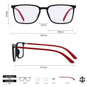 Gafas de Computadora con Filtro de Luz Azul al por Mayor, Gafas Cuadradas con Bloqueo de Luz Azul para Mujeres y Hombres - Product Image 6