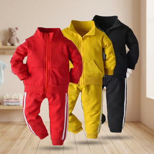 Ensemble de survêtements unisexes pour bébés Hare Krishna, exportation en gros, décontracté, pour enfants, avec sweat à capuche, ensemble de sport lavable en tissu peigné - Product Image 2