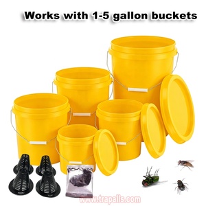 Trampa para insectos portátil de 4 piezas a prueba de escapes, accesorio compatible con trampas de insectos, trampa para moscas, conos para trampas de moscas DIY con cebo para moscas - Product Image 5