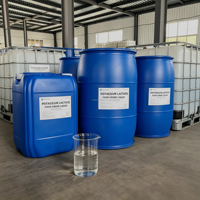Lactate de potassium liquide de qualité alimentaire, teneur 60 %, certifié HALAL/KOSHER, emballage en fût en vrac, exportation pour le traitement alimentaire mondial