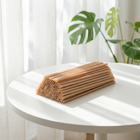 Pailles en bagasse PHA personnalisables avec logo, jetables, sans BPA, non toxiques pour bars, cafés et restaurants de luxe