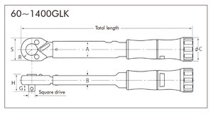 BEST TOOL (KANON) Llave de Torsión Ajustable de Acero Inoxidable de Grado Industrial de 6-32 mm, Capacidad de Mordaza de 1 pulgada, Fácil de Usar, Hecho en Japón - Product Image 3