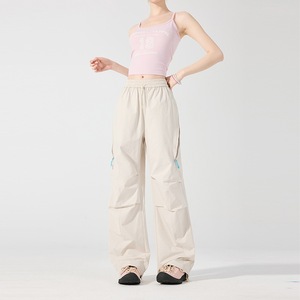 <span class=keywords><strong>Pantalon</strong></span> de travail large pour homme, style parachutiste, pour sports de plein air, randonnée, décontracté, imperméable, séchage rapide, en polyester - Product Image 4