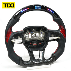 Volant en fibre de carbone LED véritable TDD compatible avec Dodge Challenger Charger 2015-2021 Dodge Durango - Product Image 4