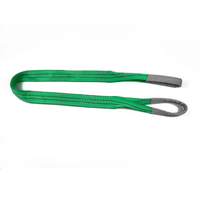 Sangle de levage plate en polyester certifiée CE, 2 tonnes, robuste et durable, vente en gros d'usine pour palans industriels