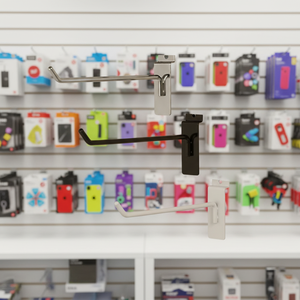 Promotion Supermarché : Accessoires pour panneaux grillagés et perforés de 30 cm, incluant étagères, crochets et supports d'affichage muraux - Product Image 1