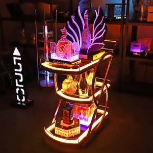 Bar Nachtclub Feestevenementen <span class=keywords><strong>Hotel</strong></span> Led <span class=keywords><strong>Liquor</strong></span> Display Wijnkar Vip Champagne Serveren <span class=keywords><strong>Trolley</strong></span> - Product Image 5