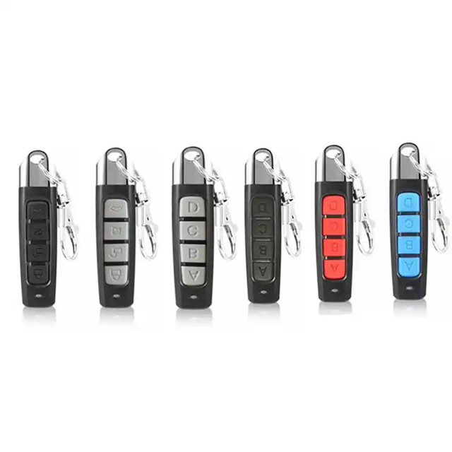 433MHZ 433.92mhz Remote Control 4 Channel Garage Gate Door Opener Remote Control Duplicator Clone Learning Rolling Code Car Key