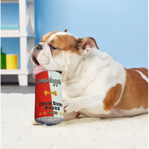 Plush Cylindrical Sound-Making Toy For <b>Dogs</b> And Cats Red And <b>Light</b> Green Outdoor Play - Product Image 4