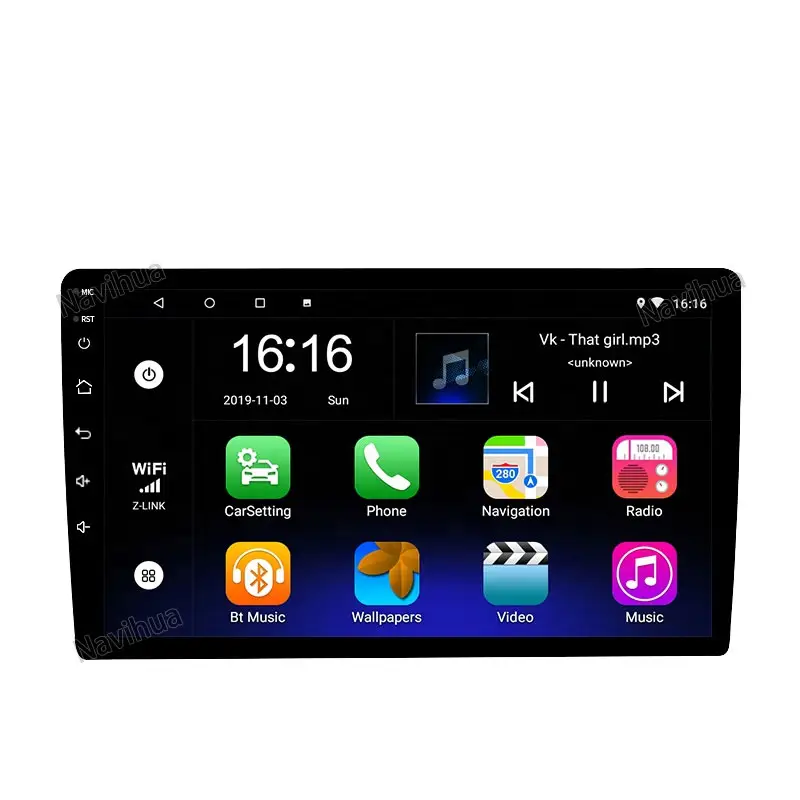 Universal 9 Inch Car DVD Player Navigation Android 2 Din Car Stereo Audio Radio System Auto Electronics Video WiFi USB For Ford