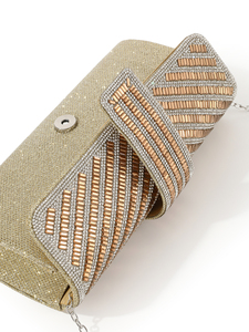 Bolso de mano de lujo Bell de alta gama con diamantes de imitación cuadrados, cadena cruzada, para vestido de noche, boda, fiesta nupcial, famoso - Product Image 4