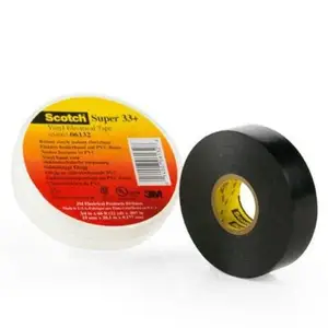 Flame-retardant Super 33+ Vinyl PVC Electrical Tape Pressure-sensitive Rubber-resin Adhesive Resists UV Rays Abrasion