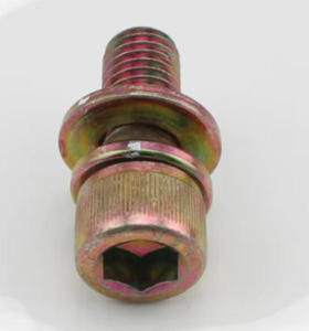 Hex ổ cắm đầu Màu kẽm mạ vít với máy giặt ổ cắm đầu vít với Captive máy giặt - Product Image 4