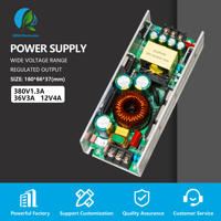 Alimentation électrique à châssis ouvert en U 800W, convertisseur AC/DC triple sortie 380V 36V 12V pour éclairage LED, imprimante 3D, laboratoire et banc de travail