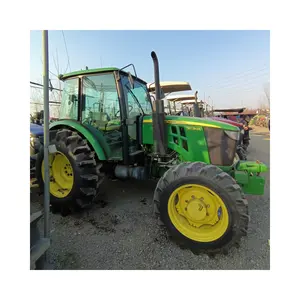 Máquinas agrícolas usadas Deere Wheel tractor 4X4wd Trator agrícola de 80 cavalos