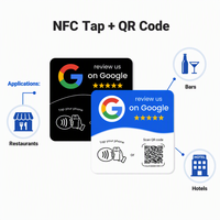 Tarjeta NFC NTAG215 Cuadrada de PVC, Impermeable y Sin Contacto, para Recopilación de Reseñas de Google y Calificación de Negocios, Fabricante Chino