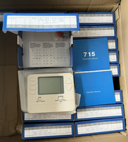 Thermostat numérique sans fil à écran carré blanc pour système CVC, chauffage et refroidissement, non programmable, avec programmation flexible