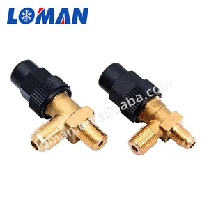 LOMAN Wholesale Refrigeration Accessories Base For Safety Valve Interface Size 6110/22 Stainless Steel Angle Valve