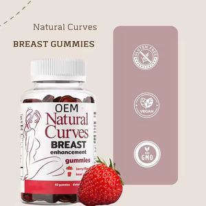 Private Label BBL Breast Curve Gummies Hip and Big Gummy Skin Supplément d'herbes d'agrandissement de force saine - Product Image 4