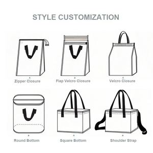 Sacs isothermes jetables imperméables en non-tissé pour la livraison de nourriture et de boissons, emballages isothermes pour restaurants, sacs à emporter - Product Image 6