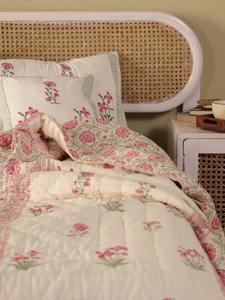 Algodón bloque estampado acolchado lujo de gran tamaño indio Jaipuri bloque estampado edredón impreso Reversible Razai para el hogar - Product Image 4