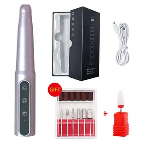 Electric Nail File Drill Rechargeable Wireless Nail Drill Cordless Portable Professional Nail Drill Machine