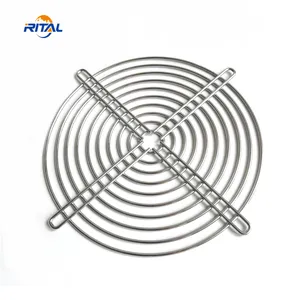 Wire safety industrial metal fan grill protection guard steel fan cover 70mm 120mm exhaust fan guards