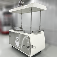 Chariot à expresso mobile, kiosque à barbe à papa, chariot alimentaire et à café à vendre